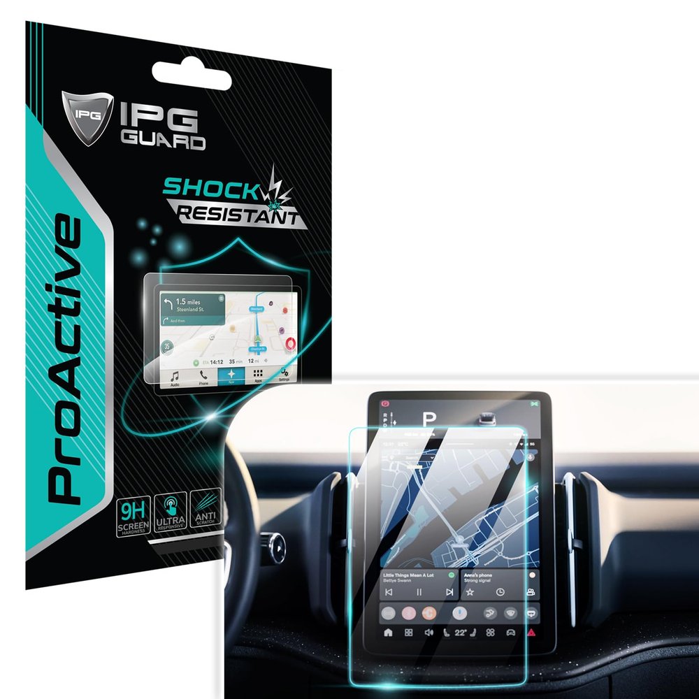 IPG ProActive for Volvo 2025 EX30 12.3 Inch Navigation Display 9H Hardness Screen Protector Nano Ceramic Film Ultra Responsive High Clarity for VolvoEX30