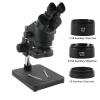 1pc 7X-45X Parfocal Binocular Stereo Microscope Continuous Zoom 0.3X 0.5X 0.7X 0.75X 1.5X 2.0X Auxiliary Objective Lens Dust Mirror(5.2-67.5X(0.75X1.5XB) view 2