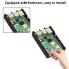 4 Enclosure Aluminum Alloy Protective Shell Heat Dissipation Cooling Case for 4 Model B Black with Screws and Wrench view 3