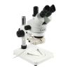 1pc 7X-45X Continuous Zoom Stereo Trinocular Microscope A1 Lifting Adjustment Holder Arm 56 LED Light for Industrial Phone Repair(White) view 1