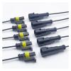 1/2/3/4 Pin Water Proof Connector, Electrical Terminal Quick Connector, 10Pcs/ 5Sets, with Wire, Suitable for Cars, Ships, Etc.(1Pin 10PCs (5Sets))