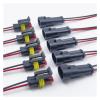 1/2/3/4 Pin Water Proof Connector, Electrical Terminal Quick Connector, 10Pcs/ 5Sets, with Wire, Suitable for Cars, Ships, Etc.(1Pin 10PCs (5Sets)) view 2