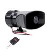 12V Car Police Fire Siren Horn with Loudspeaker 7 Sounds 130dB Wireless Electronic Speaker Vehicle Accessory Compatible with Most Cars view 1