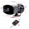 12V Car Police Fire Siren Horn with Loudspeaker 7 Sounds 130dB Wireless Electronic Speaker Vehicle Accessory Compatible with Most Cars view 2