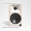 Kanto ORA4 140W Powered Reference Speakers with Bluetooth 5.0 and USB-C Input | 4 Woofers with Deep Bass Extension | Bi-Amplified | 80 Hz Automatic Crossover | Reference Quality Sound | Pair | Cream view 2