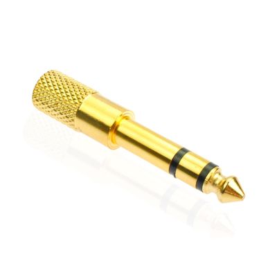1 Piece Gold Plated 6.35mm 1/4" Male Plug to 3.5mm 1/8" Female Jack Stereo Headphone Amplifier Audio Adapter,6.35 to 3.5 Converter