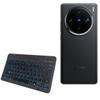 BoxWave Keyboard Compatible with vivo X100 - SlimKeys Bluetooth Keyboard - with Backlight, Portable Slim LED 7 Colors - Jet Black view 1
