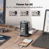 15Ft Extension Cord Power Strip Tower Surge Protector, Desktop Charging Station with Multiple Outlets, 9 Outlets, 4 USB (2 USB-C), 1080J, Multiple Protections Outlet Extender for Home, Office, Dorm view 3