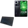 BoxWave Keyboard Compatible with itel P55T - SlimKeys Bluetooth Keyboard - with Backlight, Portable Slim LED 7 Colors - Jet Black view 1