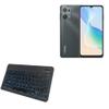 BoxWave Keyboard Compatible with Blackview Oscal C30 - SlimKeys Bluetooth Keyboard - with Backlight, Portable Slim LED 7 Colors - Jet Black view 1