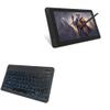BoxWave Keyboard Compatible with Huion Kamvas 13 - SlimKeys Bluetooth Keyboard - with Backlight, Portable Slim LED 7 Colors - Jet Black view 1