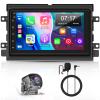4G+64G for Ford F150/F250/F350 2004-2014 Car Stereo, Android 13 Bluetooth Radio for Ford Fusion Focus Escape with Wireless CarPlay, Android Auto, GPS Navi, 5G WiFi, AHD Rear Camera, SWC, FM Radio view 1