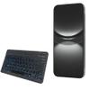 BoxWave Keyboard Compatible with Huawei nova 12 Lite - SlimKeys Bluetooth Keyboard - with Backlight, Portable Slim LED 7 Colors - Jet Black view 1