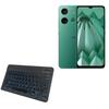 BoxWave Keyboard Compatible with HMD Aura - SlimKeys Bluetooth Keyboard - with Backlight, Portable Slim LED 7 Colors - Jet Black view 1