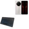 BoxWave Keyboard Compatible with Huawei Mate 70 RS Ultimate - SlimKeys Bluetooth Keyboard - with Backlight, Portable Slim LED 7 Colors - Jet Black view 1