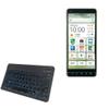 BoxWave Keyboard Compatible with Kyocera BASIO4 - SlimKeys Bluetooth Keyboard - with Backlight, Portable Slim LED 7 Colors - Jet Black view 1