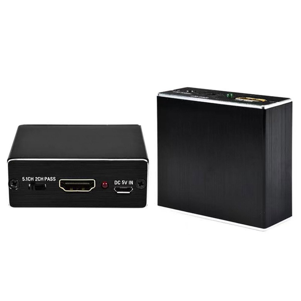 4K HDTV Video Separator 4K HDTV Extractor with Optical and 3.5mm Connection for Stable Signals Transmission AntiInterference HDTV Splitter
