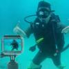 Buoyant Hand Grip Monopod Stick for Action Cameras and Surfing, Yellow view 2