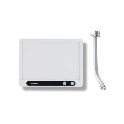Amaran Verge Edge-Lit LED Panel Light Flicker-Free Eye-Safe (White, US) Bundle with Verge Stand Adapter (2 Items)