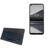 BoxWave Keyboard Compatible with Nokia 3.4 - SlimKeys Bluetooth Keyboard - with Backlight, Portable Slim LED 7 Colors - Jet Black view 1