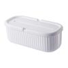 AFXGUSD Cables Management Box Electrical Cables Storage Simple Portable Organizer Box Cord Hider for Home Bedroom Computer Dorm Desk, White view 1