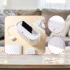 AFXGUSD Cables Management Box Electrical Cables Storage Simple Portable Organizer Box Cord Hider for Home Bedroom Computer Dorm Desk, White view 3