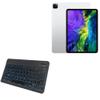 BoxWave Keyboard Compatible with Apple iPad Pro 12.9" (4th Gen 2020) - SlimKeys Bluetooth Keyboard - with Backlight, Portable Slim LED 7 Colors - Jet Black view 1