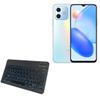 BoxWave Keyboard Compatible with Honor Play6C - SlimKeys Bluetooth Keyboard - with Backlight, Portable Slim LED 7 Colors - Jet Black view 1