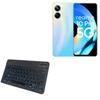 BoxWave Keyboard Compatible with Realme 10 Pro+ - SlimKeys Bluetooth Keyboard - with Backlight, Portable Slim LED 7 Colors - Jet Black view 1