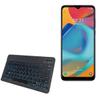 BoxWave Keyboard Compatible with Alcatel 3L (2021) - SlimKeys Bluetooth Keyboard - with Backlight, Portable Slim LED 7 Colors - Jet Black view 1