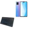 BoxWave Keyboard Compatible with vivo S7 - SlimKeys Bluetooth Keyboard - with Backlight, Portable Slim LED 7 Colors - Jet Black view 1