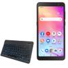 BoxWave Keyboard Compatible with TCL A3 - SlimKeys Bluetooth Keyboard - with Backlight, Portable Slim LED 7 Colors - Jet Black view 1