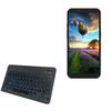 BoxWave Keyboard Compatible with DEXP B260 - SlimKeys Bluetooth Keyboard - with Backlight, Portable Slim LED 7 Colors - Jet Black view 1