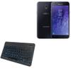 BoxWave Keyboard Compatible with Samsung Wide3 - SlimKeys Bluetooth Keyboard - with Backlight, Portable Slim LED 7 Colors - Jet Black view 1