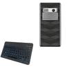 BoxWave Keyboard Compatible with Vertu Aster Chevron - SlimKeys Bluetooth Keyboard - with Backlight, Portable Slim LED 7 Colors - Jet Black view 1