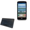 BoxWave Keyboard Compatible with LG Optimus Zone 3 - SlimKeys Bluetooth Keyboard - with Backlight, Portable Slim LED 7 Colors - Jet Black view 1