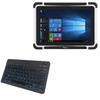 BoxWave Keyboard Compatible with Winmate M101P-ME - SlimKeys Bluetooth Keyboard - with Backlight, Portable Slim LED 7 Colors - Jet Black view 1