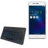 BoxWave Keyboard Compatible with ASUS ZenFone 3 Max (ZC520TL) - SlimKeys Bluetooth Keyboard - with Backlight, Portable Slim LED 7 Colors - Jet Black view 1