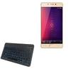 BoxWave Keyboard Compatible with Gionee A1 - SlimKeys Bluetooth Keyboard - with Backlight, Portable Slim LED 7 Colors - Jet Black view 1