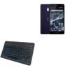 BoxWave Keyboard Compatible with Nokia 2.1 - SlimKeys Bluetooth Keyboard - with Backlight, Portable Slim LED 7 Colors - Jet Black view 1