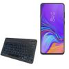 BoxWave Keyboard Compatible with Samsung Galaxy A60 - SlimKeys Bluetooth Keyboard - with Backlight, Portable Slim LED 7 Colors - Jet Black view 1