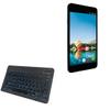 BoxWave Keyboard Compatible with Avvio Pro 550 - SlimKeys Bluetooth Keyboard - with Backlight, Portable Slim LED 7 Colors - Jet Black view 1