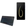 BoxWave Keyboard Compatible with Infinix Note 6 - SlimKeys Bluetooth Keyboard - with Backlight, Portable Slim LED 7 Colors - Jet Black view 1