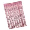 CAXUSD 1Pc Shiny Christmas Party Background Curtain Rose Gold Tinsel Hanging Decoration for Birthday Wedding and Holiday Events Chic Backdrop view 1