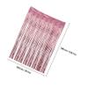 CAXUSD 1Pc Shiny Christmas Party Background Curtain Rose Gold Tinsel Hanging Decoration for Birthday Wedding and Holiday Events Chic Backdrop view 2
