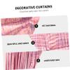 CAXUSD 1Pc Shiny Christmas Party Background Curtain Rose Gold Tinsel Hanging Decoration for Birthday Wedding and Holiday Events Chic Backdrop view 3