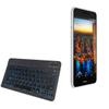BoxWave Keyboard Compatible with InFocus M812 - SlimKeys Bluetooth Keyboard - with Backlight, Portable Slim LED 7 Colors - Jet Black view 1