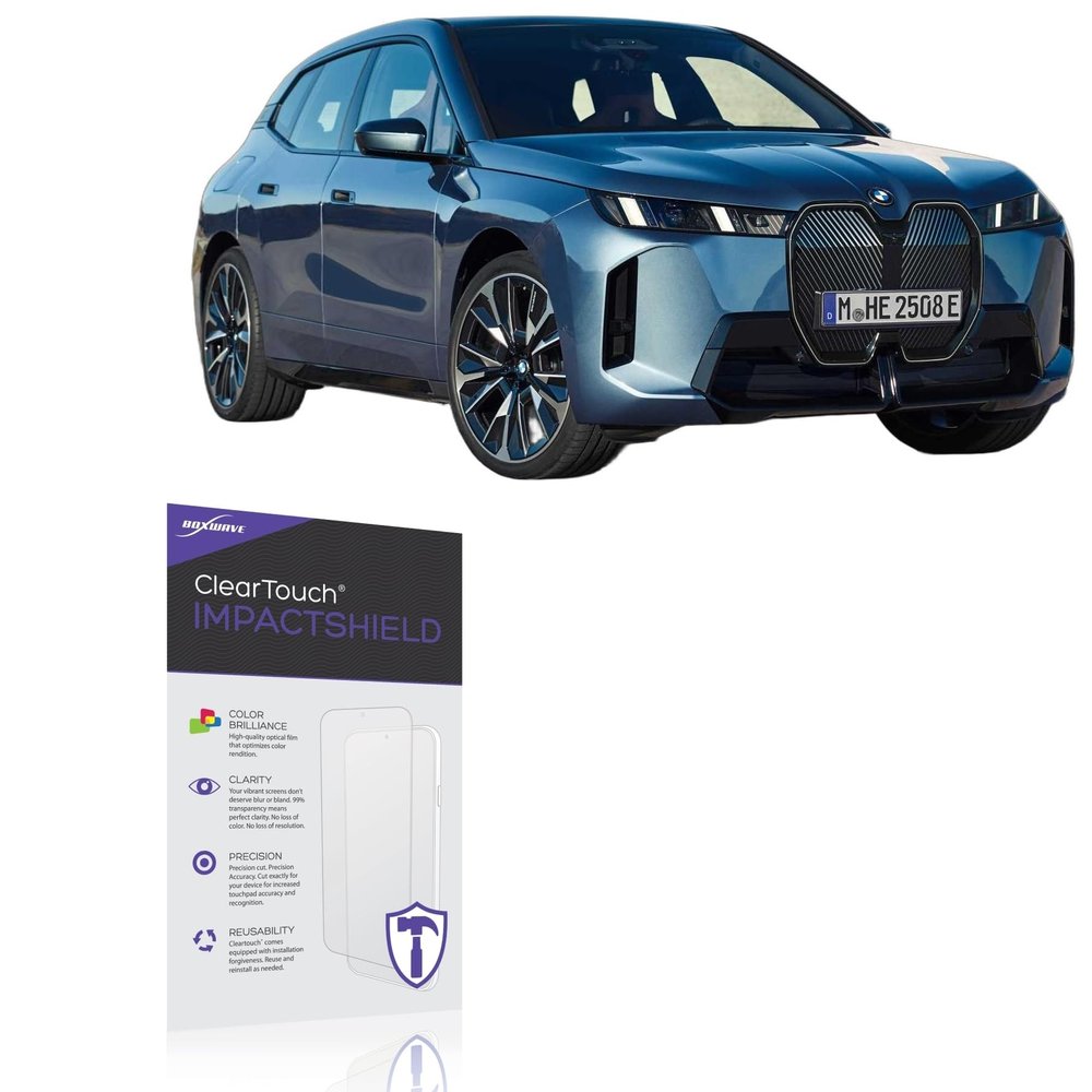 BoxWave Screen Protector Compatible with BMW 2026 iX Display (14.9 in) - ClearTouch ImpactShield (2-Pack), Impenetrable Screen Protector Flexible Film