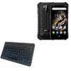 BoxWave Keyboard Compatible with Ulefone Armor X5 - SlimKeys Bluetooth Keyboard - with Backlight, Portable Slim LED 7 Colors - Jet Black view 1