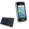 BoxWave Keyboard Compatible with Handheld Nautiz X9 - SlimKeys Bluetooth Keyboard - with Backlight, Portable Slim LED 7 Colors - Jet Black view 1